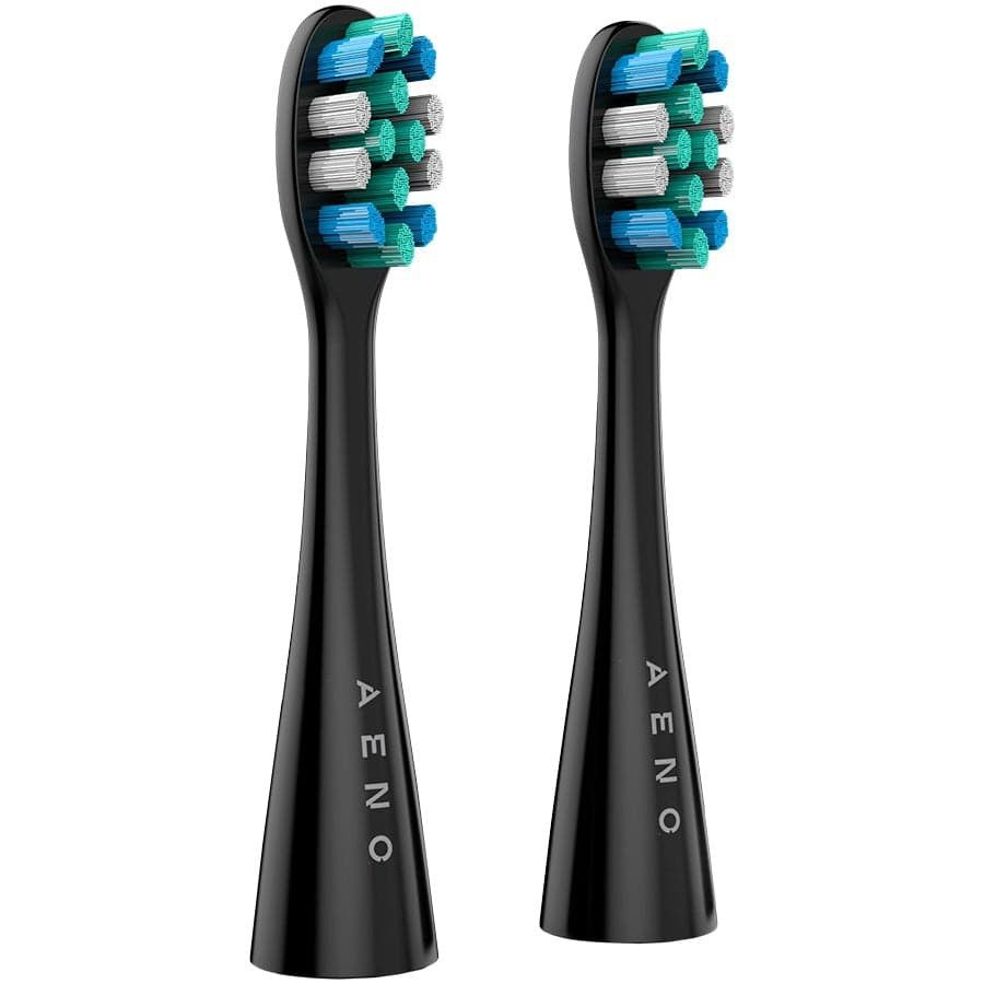 AENO Replacement Electric Toothbrush Heads 2 Piece Black ADBTH1-2
