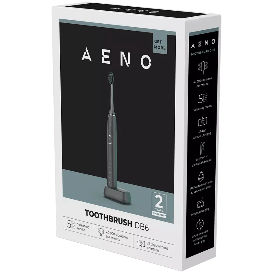 AENO Sonic Electric Toothbrush DB6 Black ADB0006