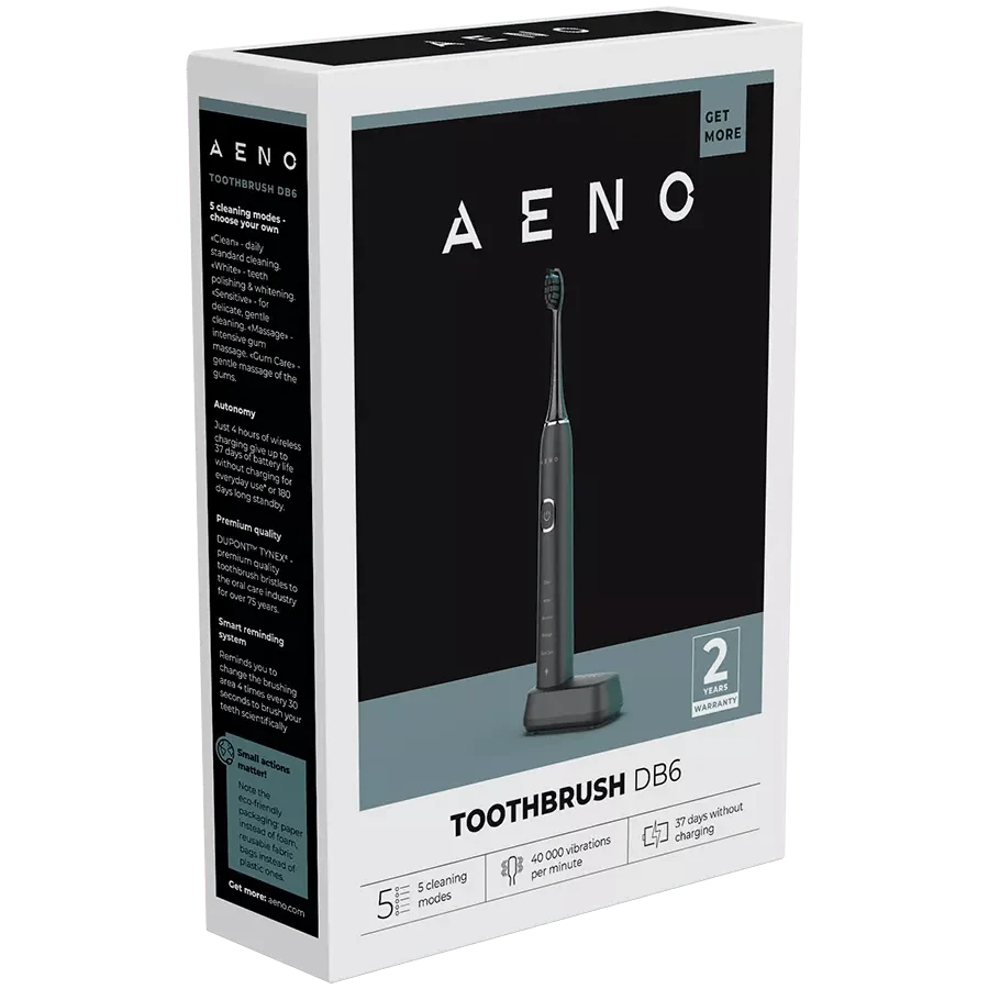 AENO Sonic Electric Toothbrush DB6 Black ADB0006