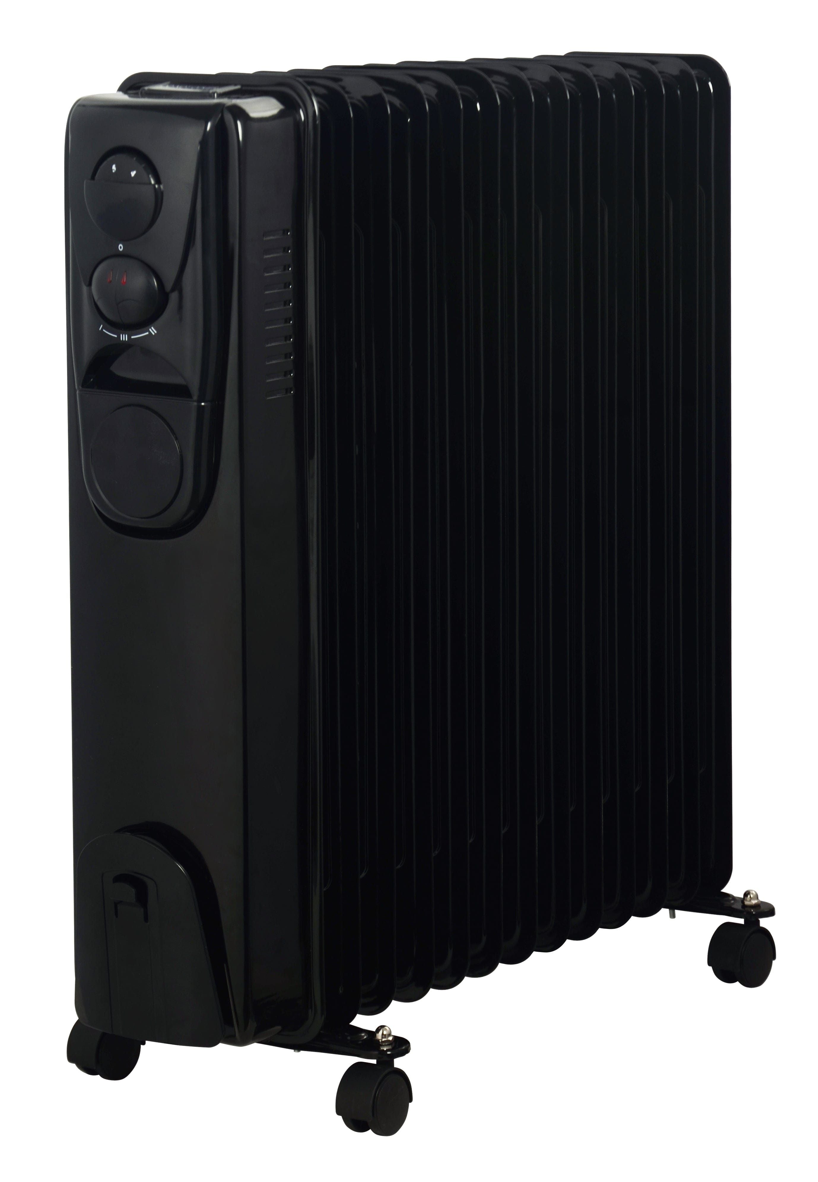 ALVA 13 Fins 2500W Oil Filled Heater Glossy Black AOH201-13