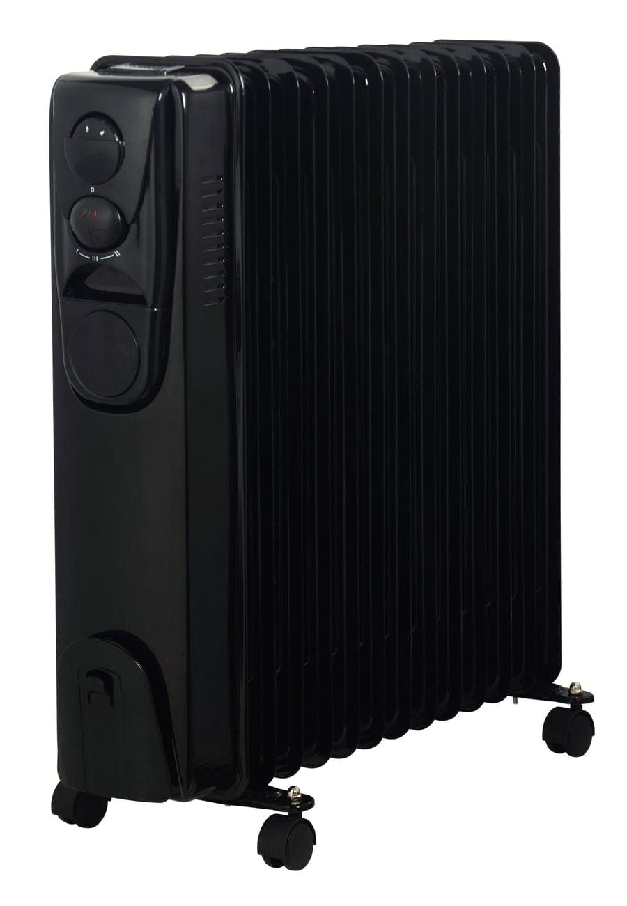 ALVA 13 Fins 2500W Oil Filled Heater Glossy Black AOH201-13