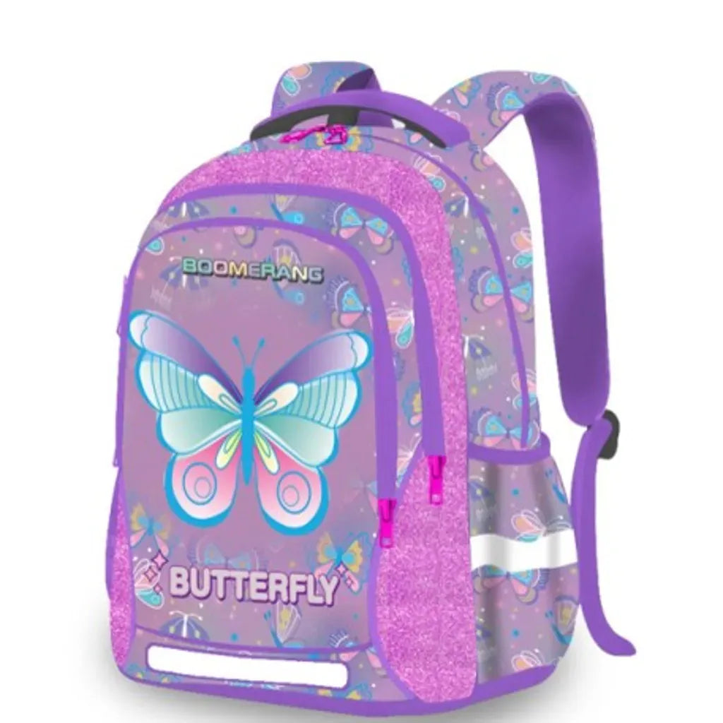 Boomerang Medium Othopaedic Backpack Butterfly S-2079BTF