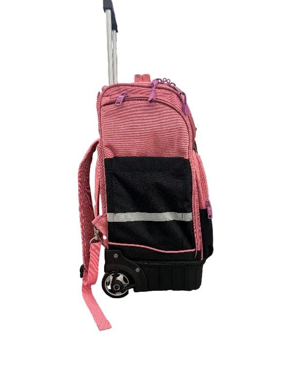 Boomerang Hardbase Trolley School Bag  Pink/Black S-540-12