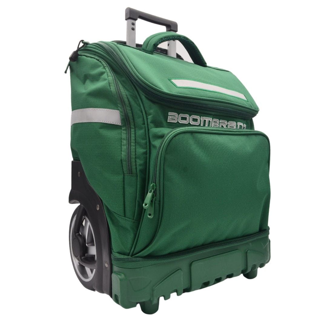 Boomerang School Bag Hardbody Big Wheel Trolley Bag Green S-545
