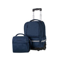 Boomerang Large 2 Piece School Trolley Bag Navy S-2110