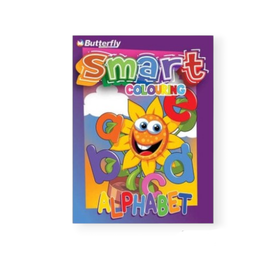 Butterfly Alphabet Smart Colouring Book 96 Pages