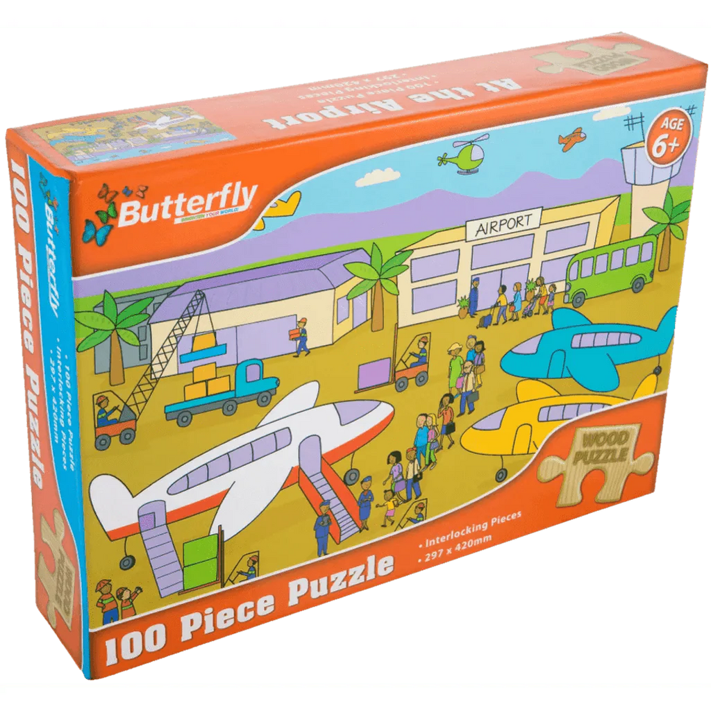 Butterfly A4 Wooden Puzzle 100 Piece - 2 Designs