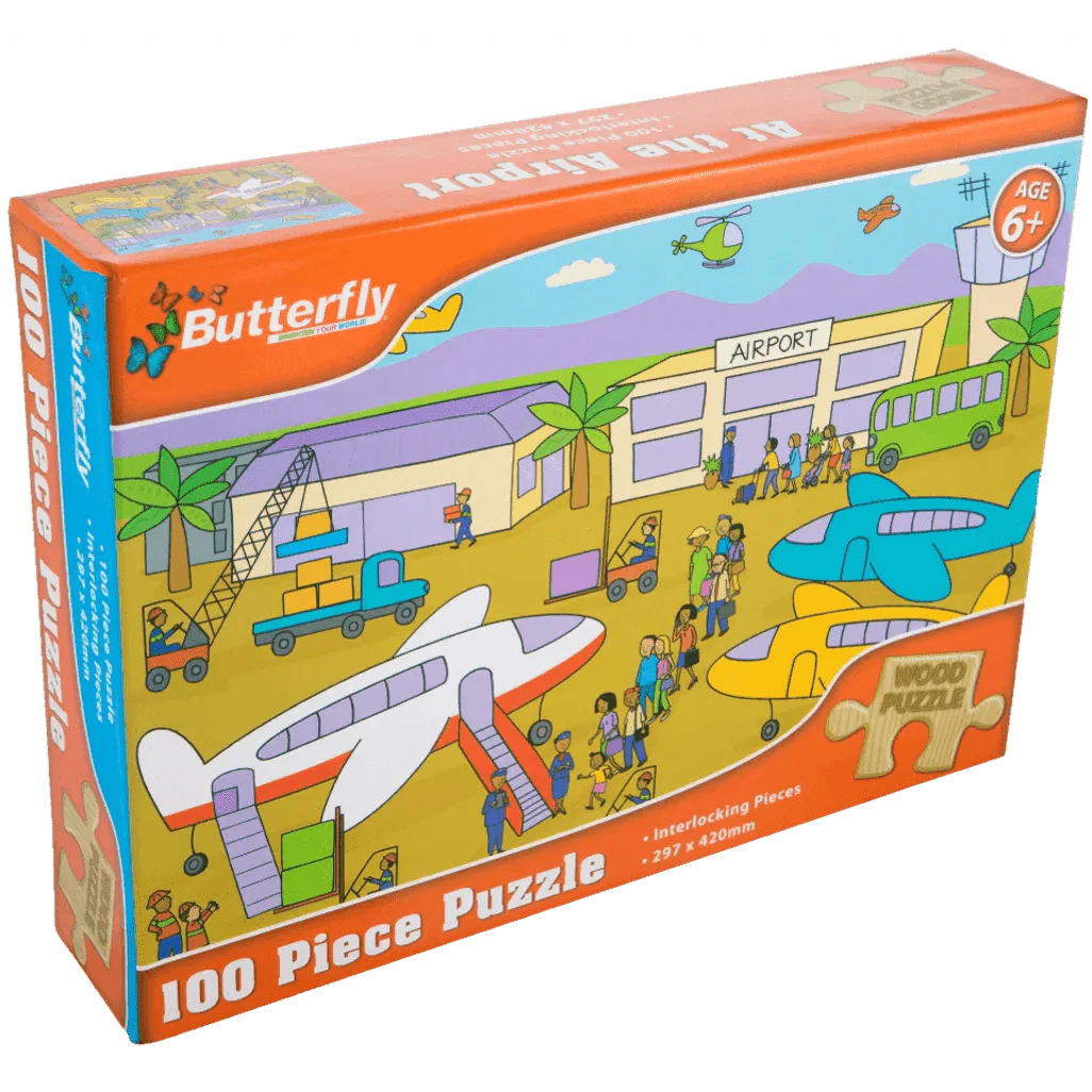 Butterfly A4 Wooden Puzzle 100 Piece - 2 Designs
