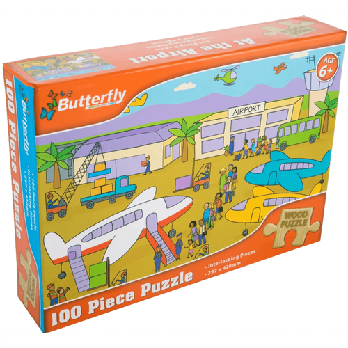 Butterfly A4 Wooden Puzzle 100 Piece - 2 Designs