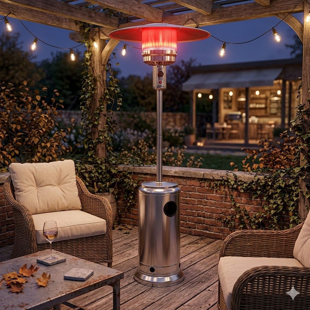 Alva Gas Patio Heater Stainless Steel GHP18