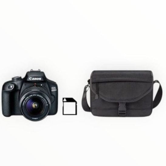 Canon 4000D 18MP DSLR Starter Bundle - Black