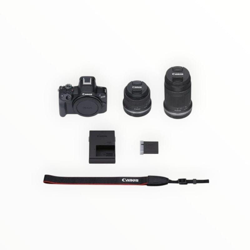 Canon EOS R50 Mirrorless Camera with 18-45mm and 55-210mm Lenses