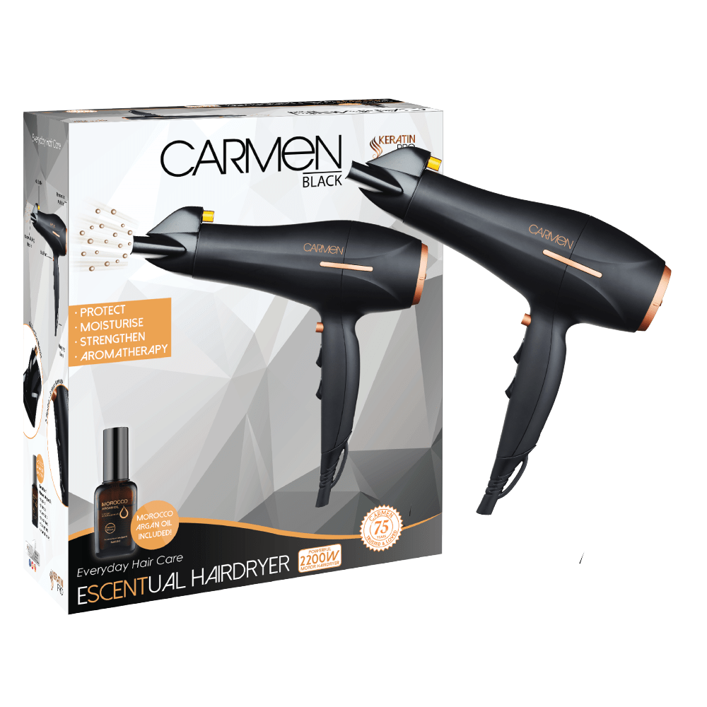 Carmen Argan Oil 2200W Hair Dryer | Aromatherapy Escentual Series SEL-5168