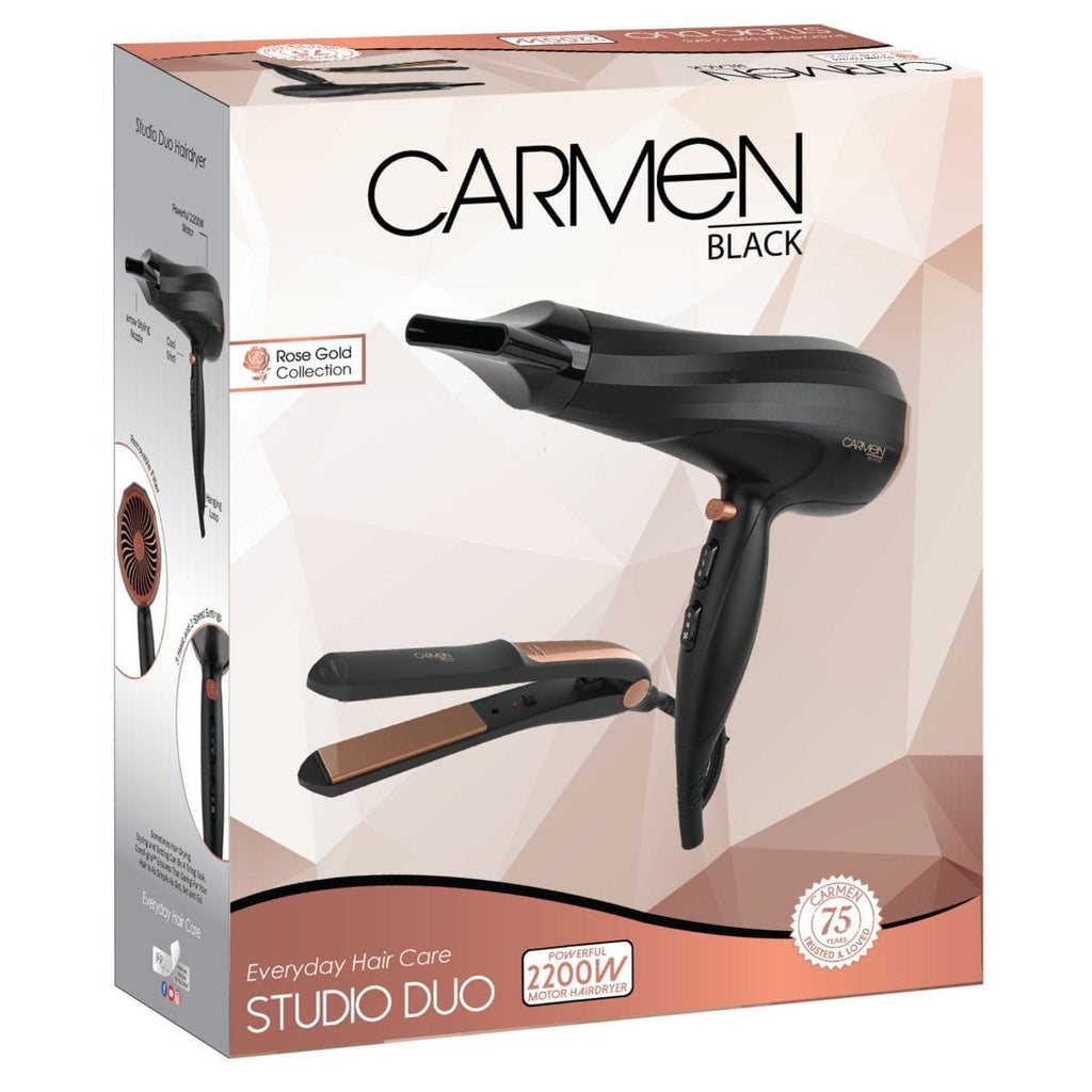 Carmen Hair Dryer & Straightener Set | Rose Gold Collection SEL-1937
