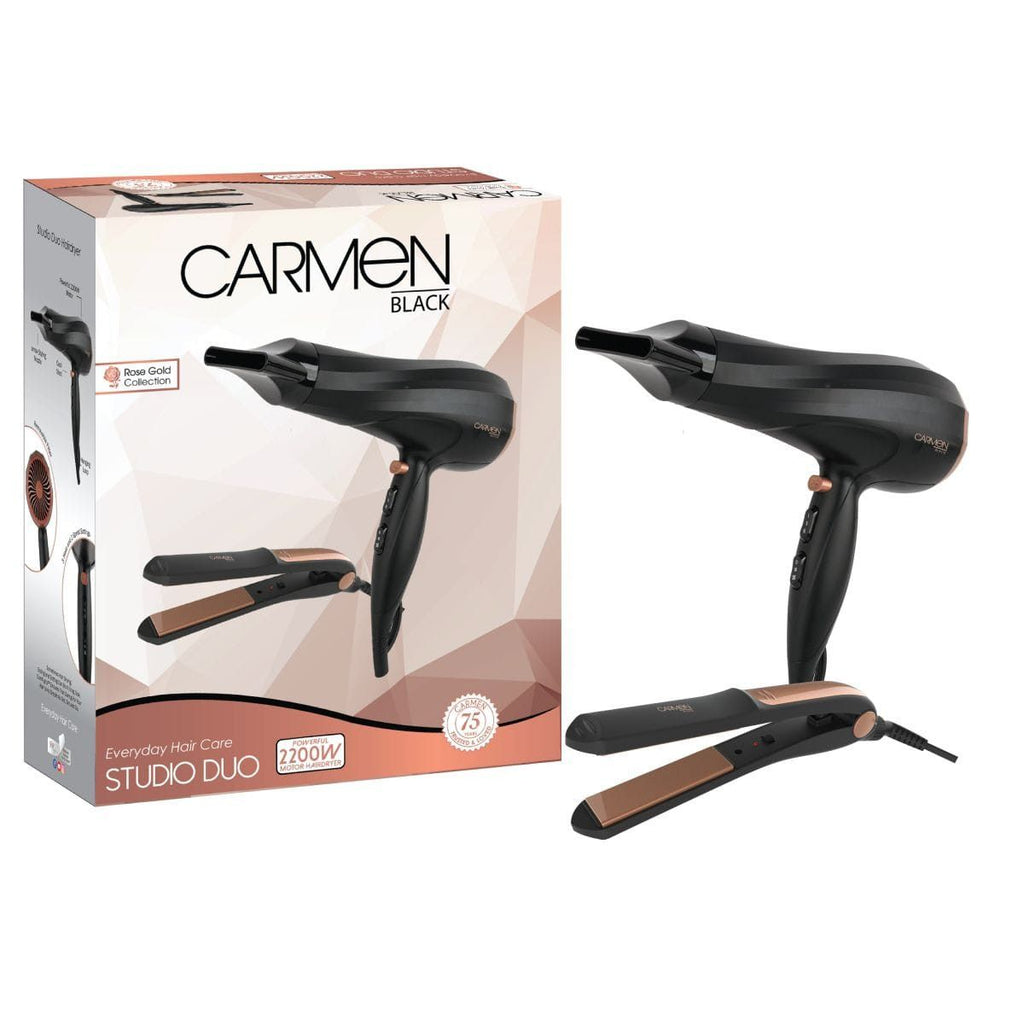 Carmen Hair Dryer & Straightener Set | Rose Gold Collection SEL-1937