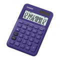 Casio 12-Digit Mini Desk Calculator Purple MS-20UC-PL