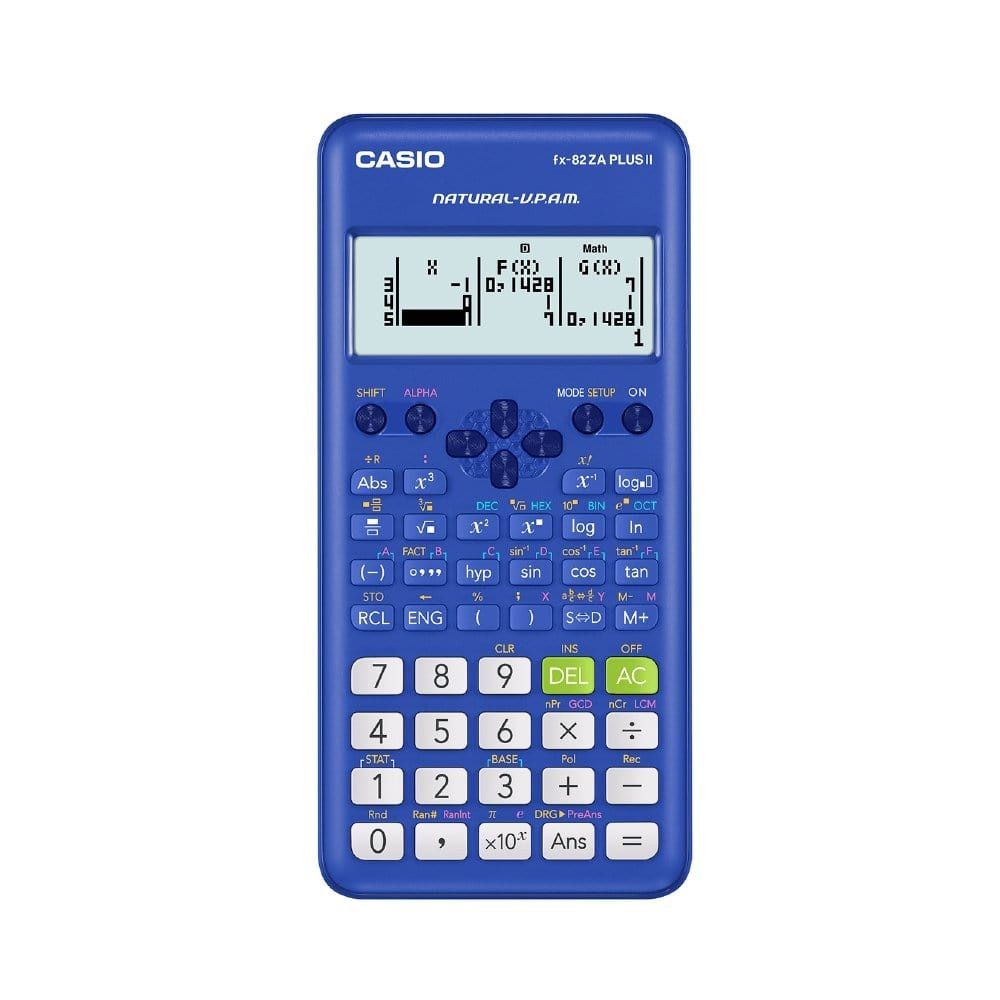 Casio Scientific Calculator FX-82ZA Plus II Blue