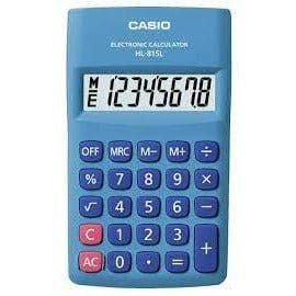 Casio Portable  Calculator Hl-815l Blue