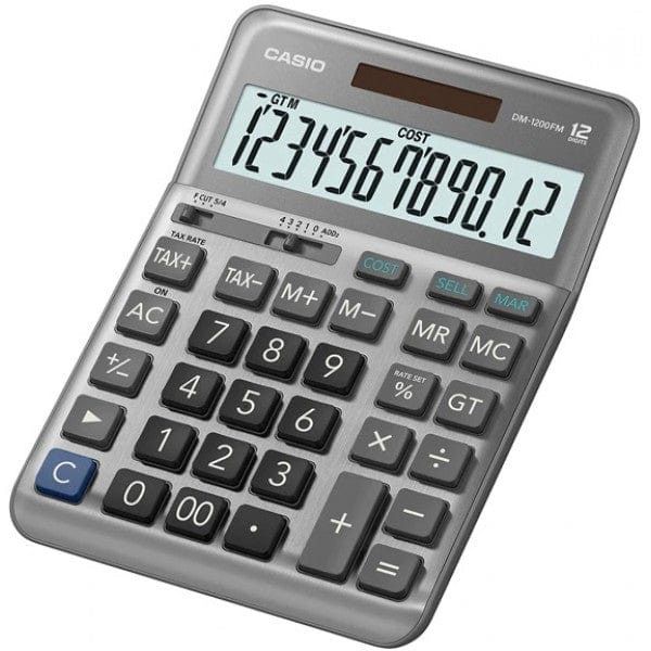 Casio Desktop Calculator DM-1200FM-W-DP