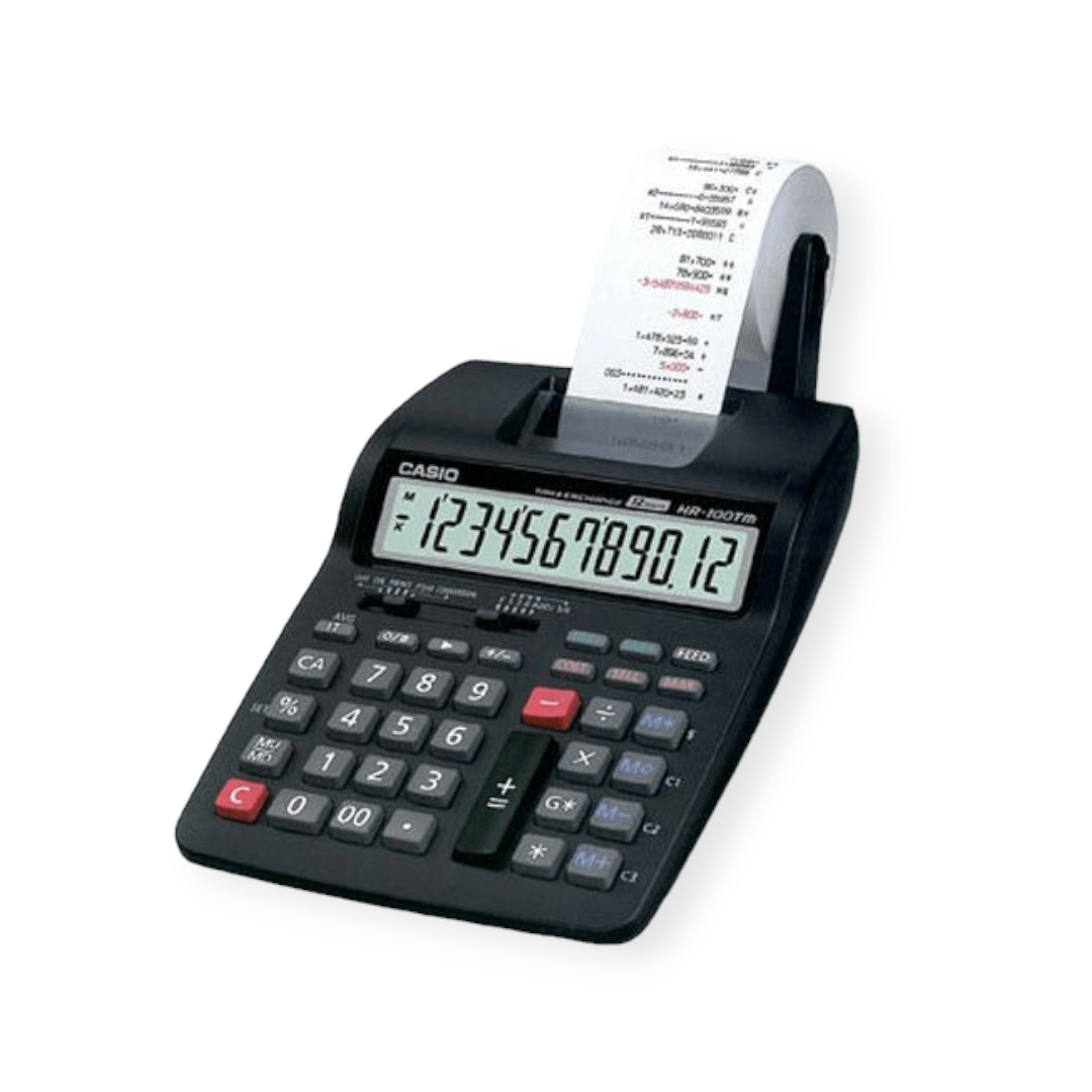 Casio Printing Calculator 12 Digits HR-100RC