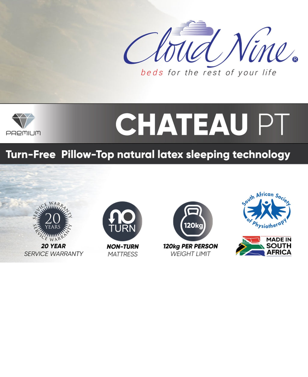 Cloud Nine Chateau PT Bed King