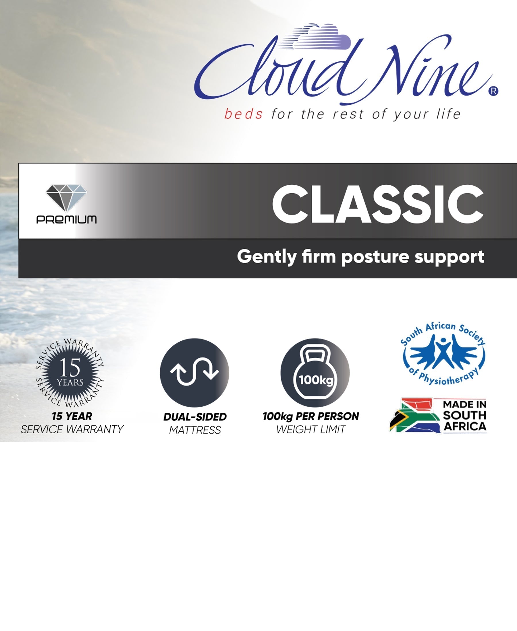 Cloud Nine Classic Bed Queen