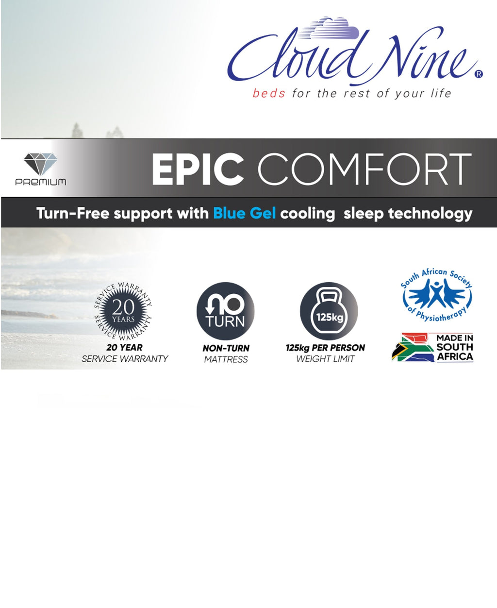 Cloud Nine Epic Comfort Bed King