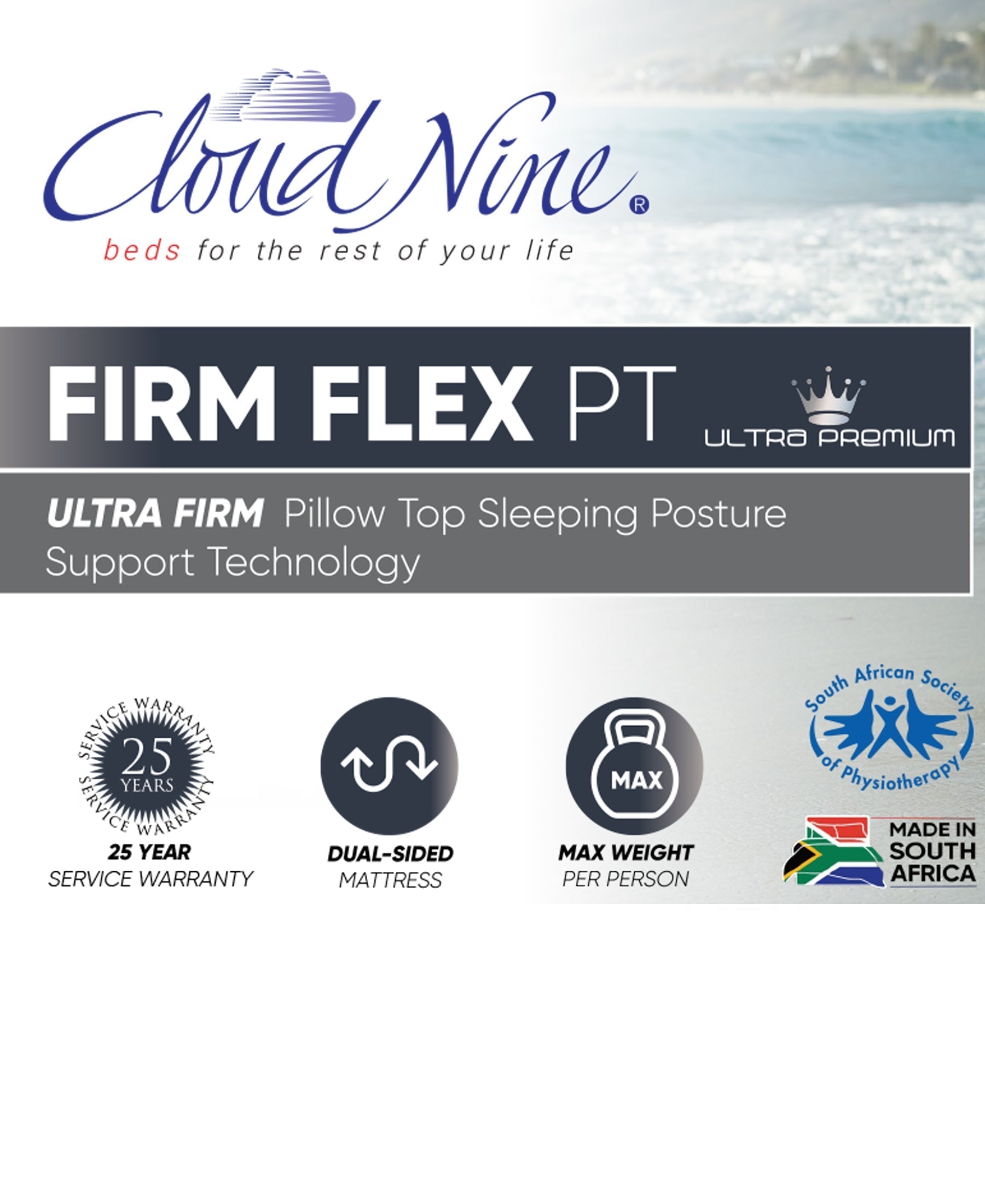 Cloud Nine Firm Flex PT Bed Double