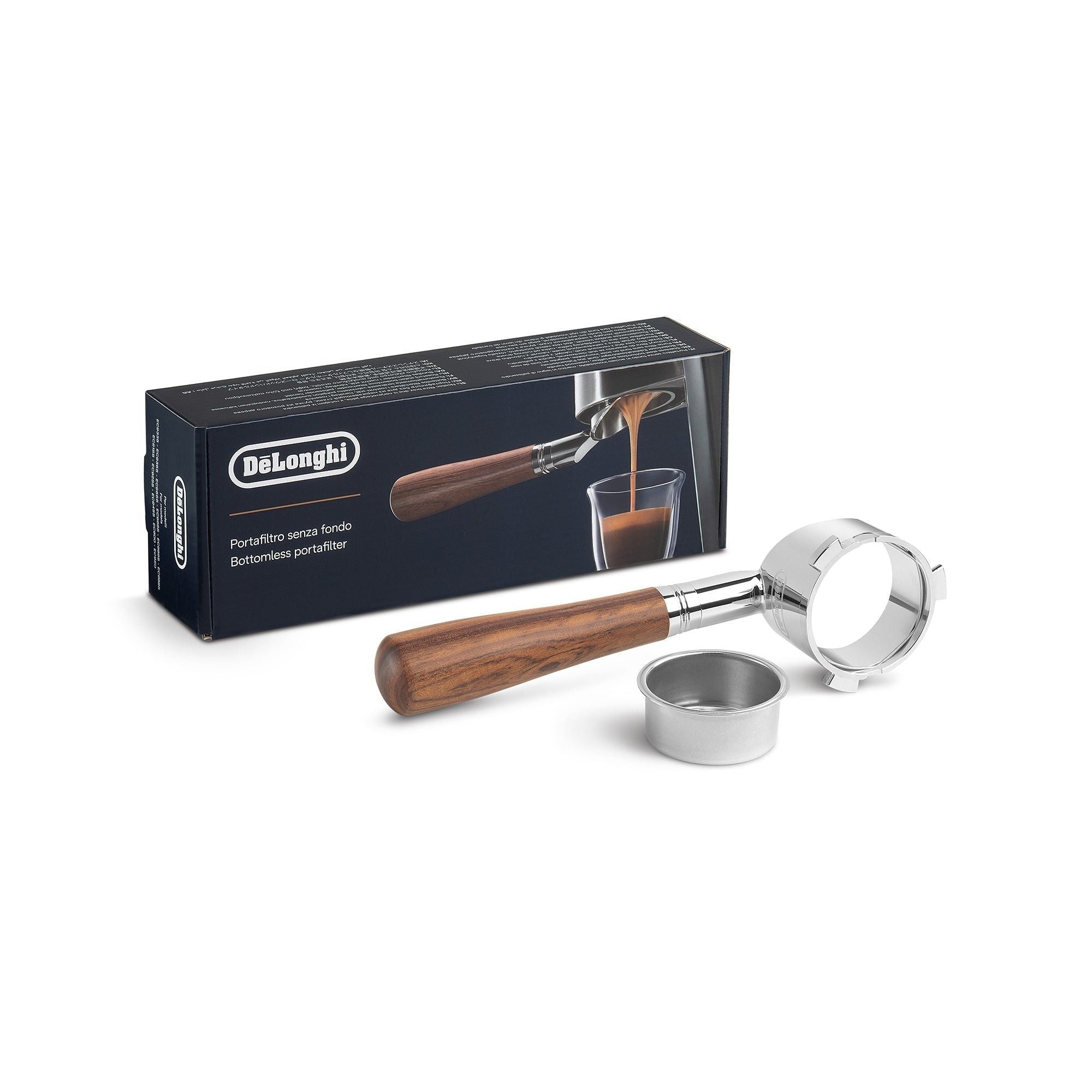 Delonghi Bottomless Portafilter For Delonghi Manual Espresso Machines 51mm DLSC085