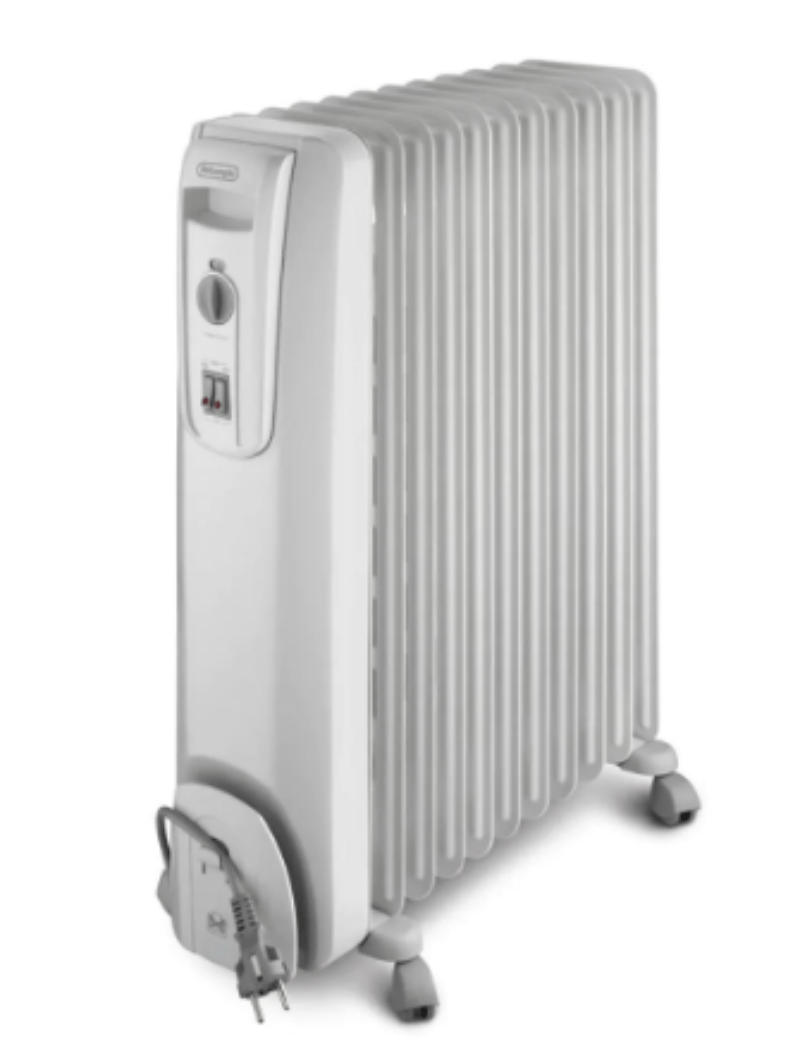 Delonghi 9 Fin Oil Heater White KH770920WH
