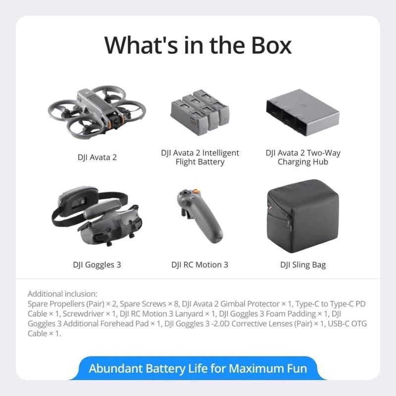 DJI Avata 2 Fly More Combo (3 batteries)