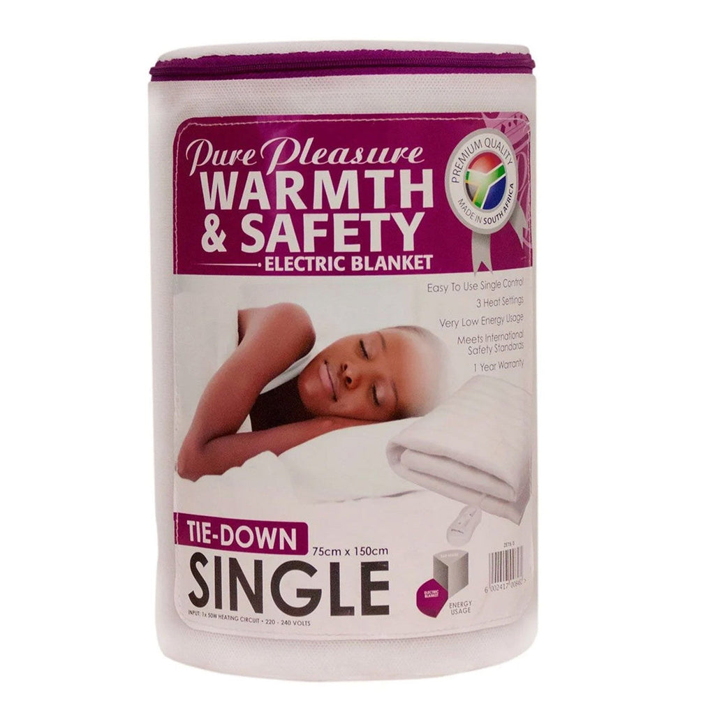 Pure Pleasure Electric Blanket Single - White