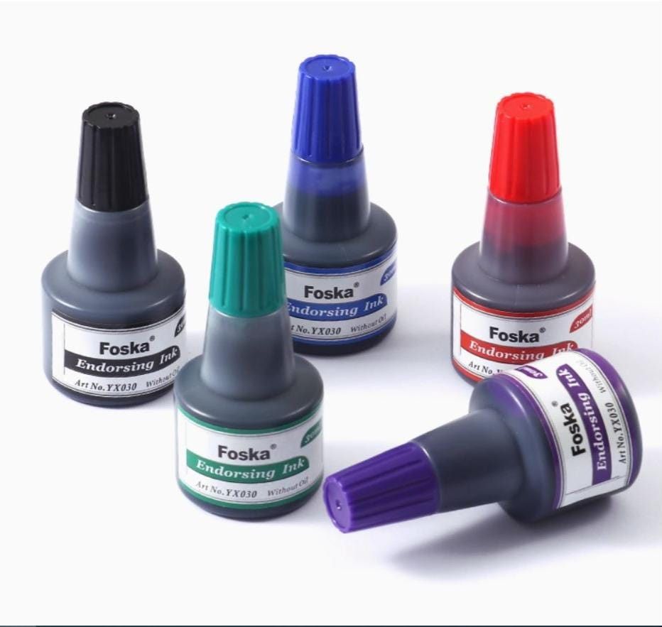 Foska Endorsing Ink 30ml Blue YX030