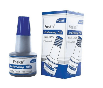 Foska Endorsing Ink 30ml Blue YX030