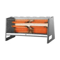 Homestar 4 Bar Silver Ceramic Electric Heater HS104