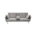 Exotic Designs Sofa Bed with Cupholders Grey