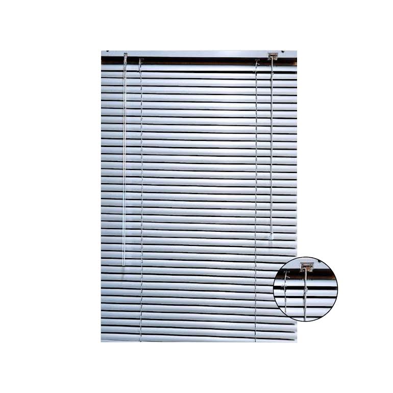 Xclusive Blinds 25mm 150 x 180cm Aluminium Blinds Silver