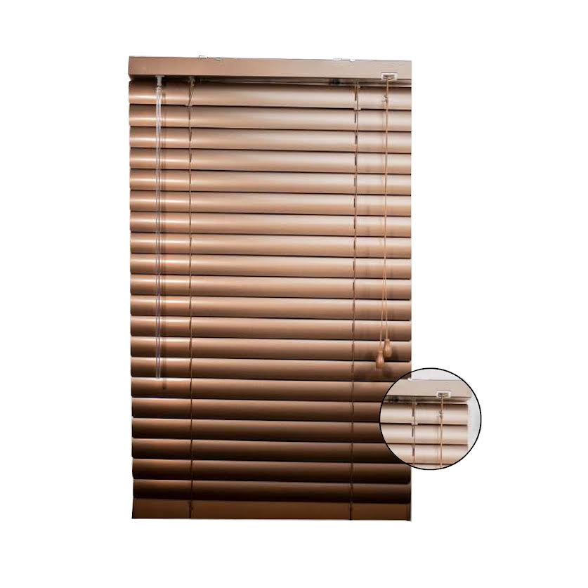 Xclusive Blinds 50mm 120 x 150cm Aluminium Blinds Chocolate