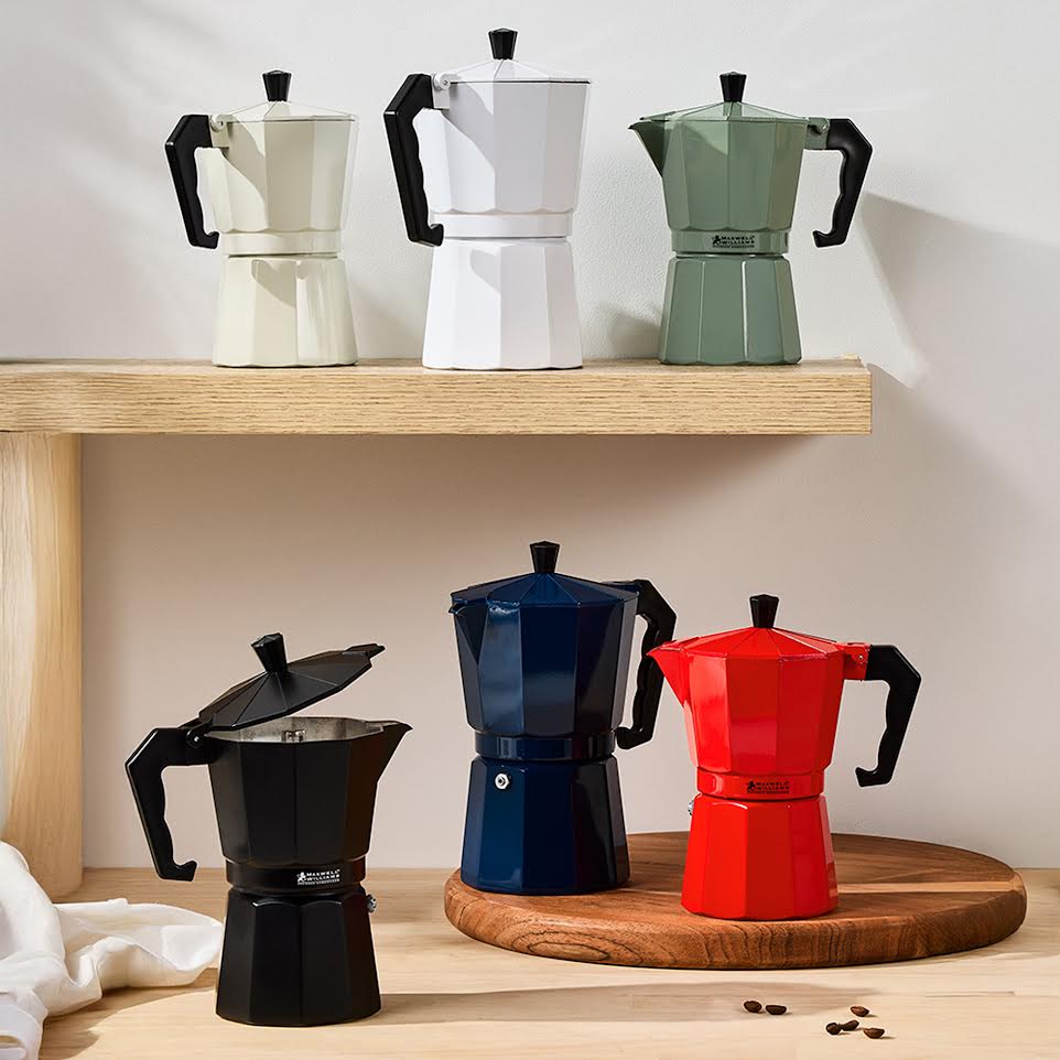 Maxwell & Williams Blend Espresso Maker 9 Cup Red