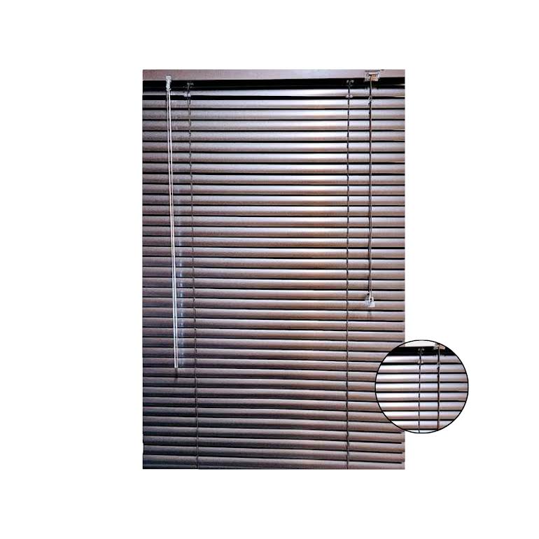 Xclusive Blinds 25mm 180 x 200cm Aluminium Blinds Chocolate