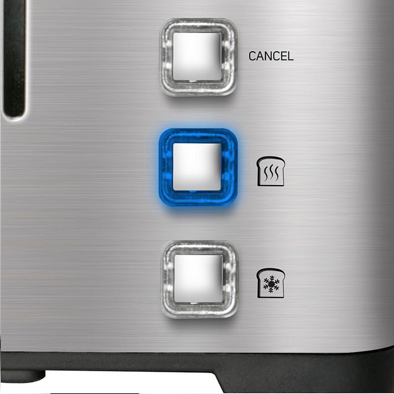 Taurus 4 Slice Stainless Steel Toaster Silver