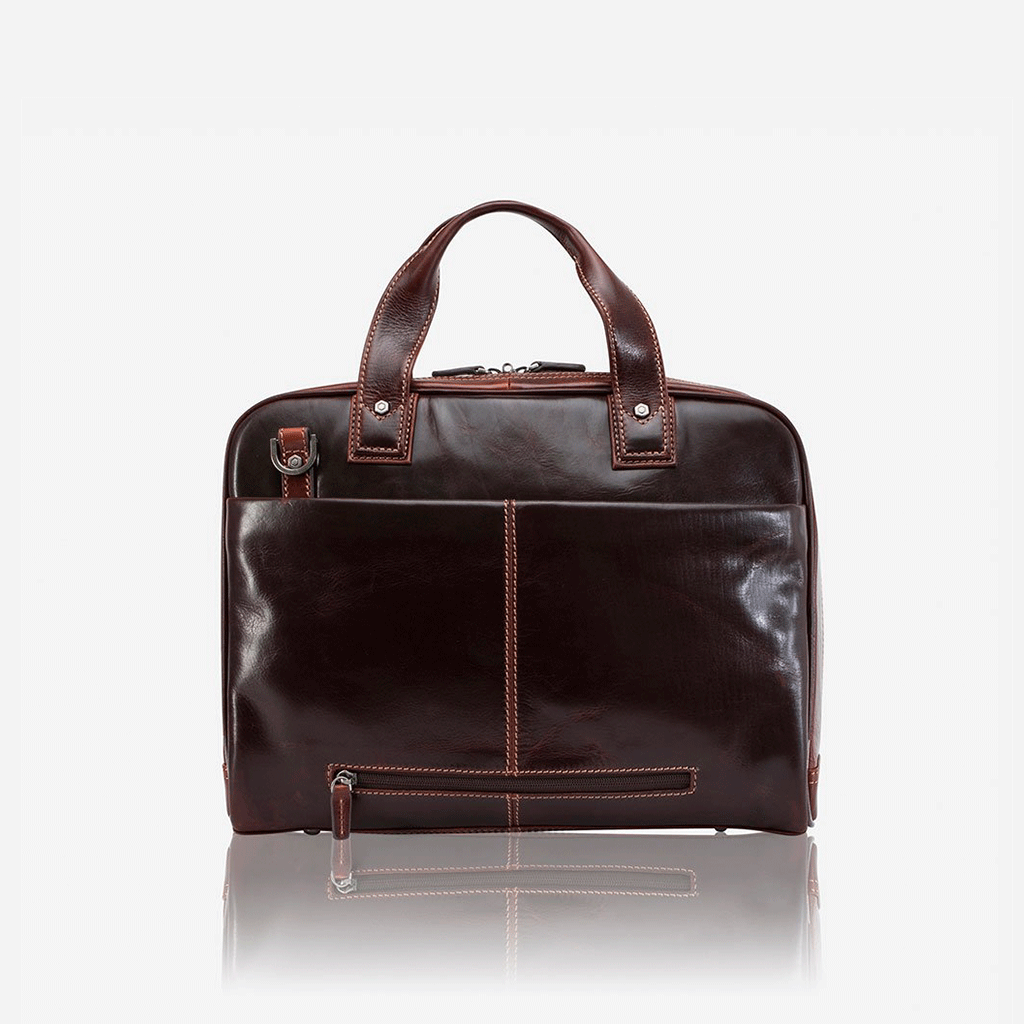 Jekyll & Hide Large Multi Compartment Briefcase Tobacco