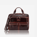 Jekyll & Hide Large Multi Compartment Briefcase Tobacco
