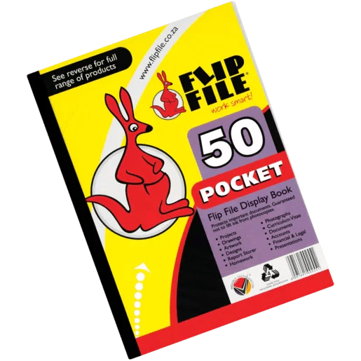 kangaroo Flip File A4 50 Pocket