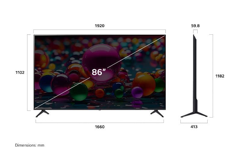 LG 86" UHD 4K Smart AI TV - 86UA85006LA