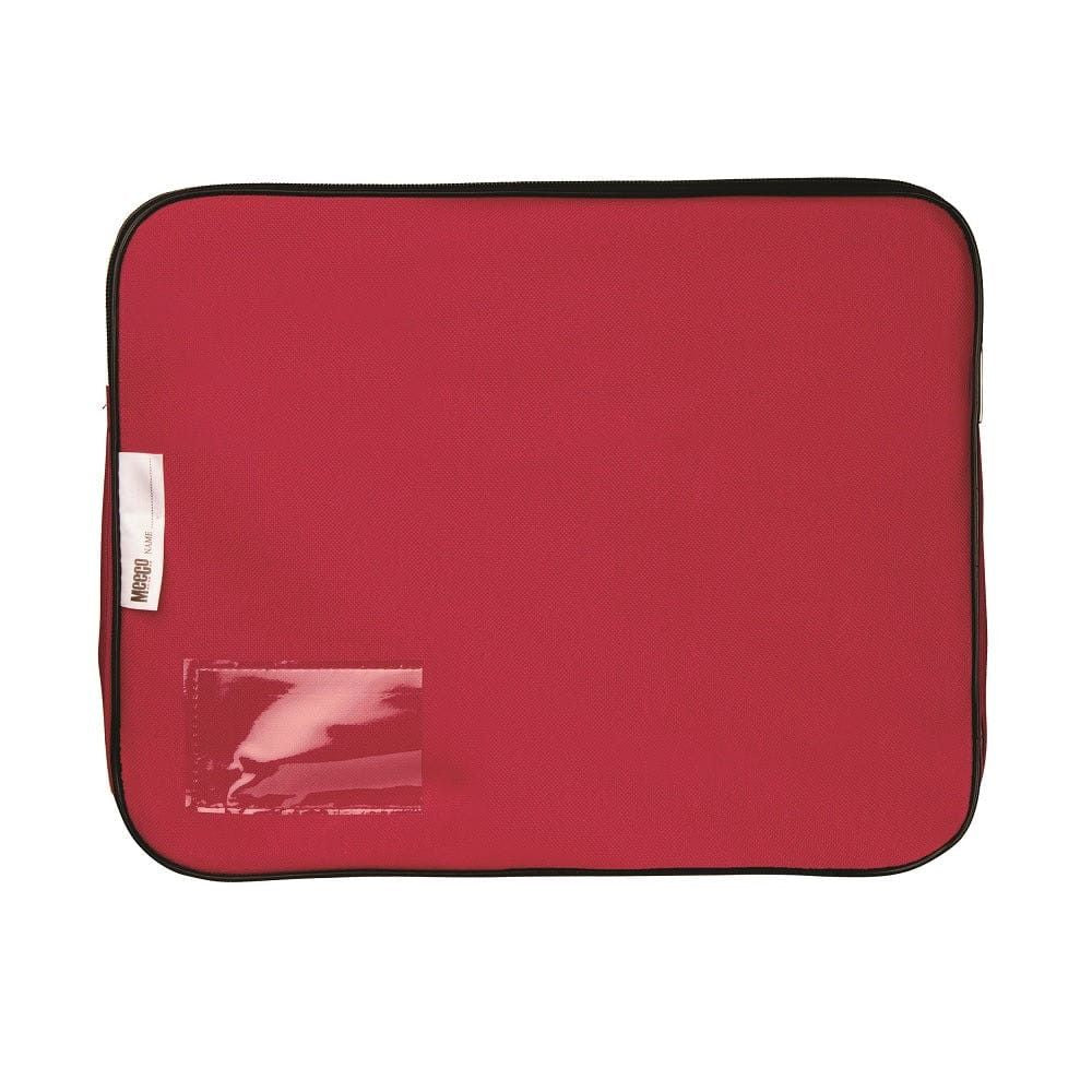 Meeco Gusset Book Bag Canvas Red