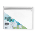 Meeco A4 Book Bag Clear Pvc With Zip White