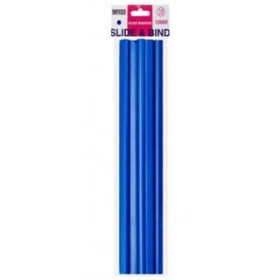 Meeco Slide Binder 10mm Blue - 10 Pack