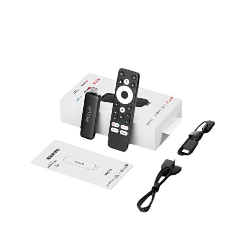 ETOE T2 Streaming Stick (8 GB, SoC Amlogic S805X2) 4K Google TV Stick 4K TV Stick