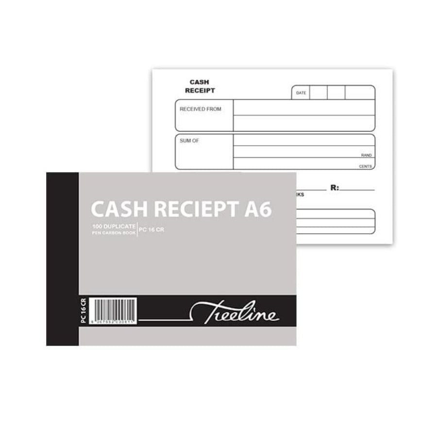 Carbon Book A6 Cash Receipt Duplicate PC16CR